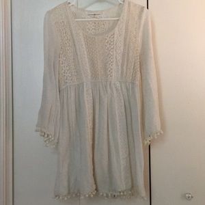 Cream lace dress